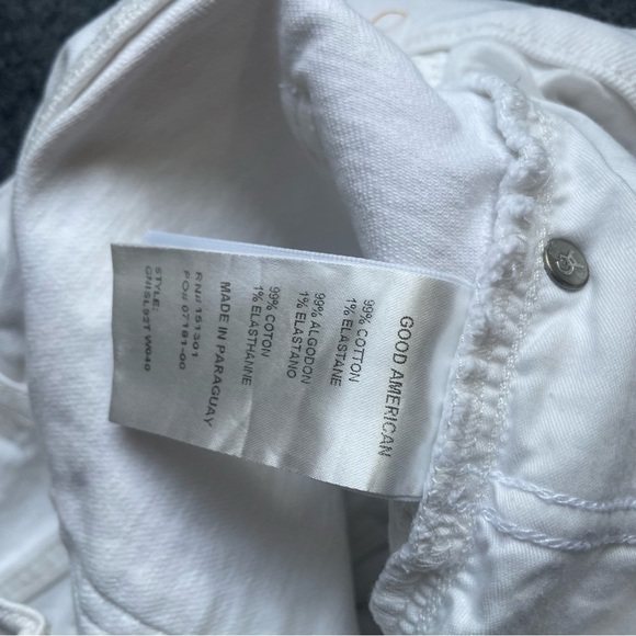 Good AMERICAN Good '90s Short in White size 2/26 new - Picture 8 of 14